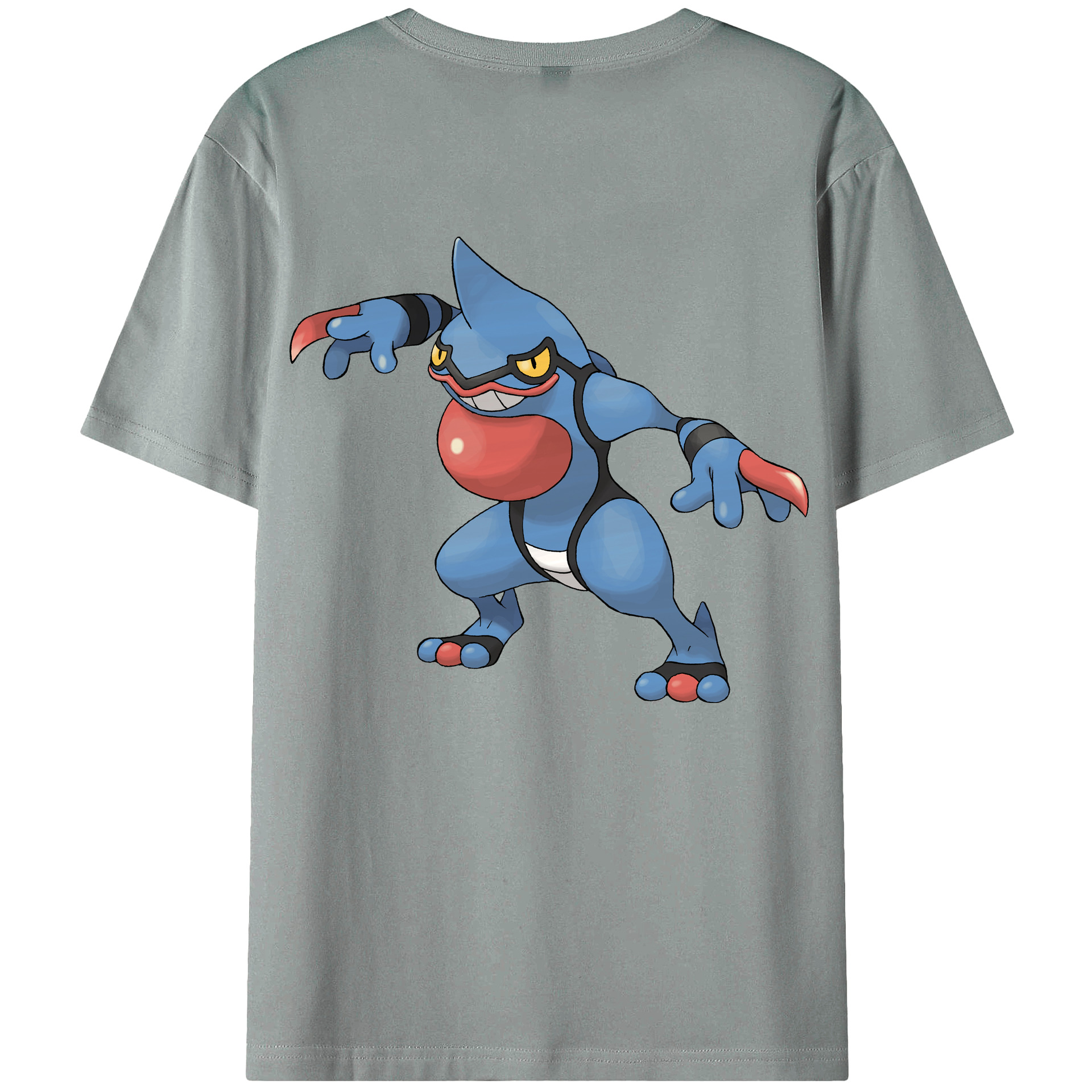 （画像用） ポケットモンスター Pokémon 綿100％ メンズ半袖Tシャツ（バックプリント） 通気性